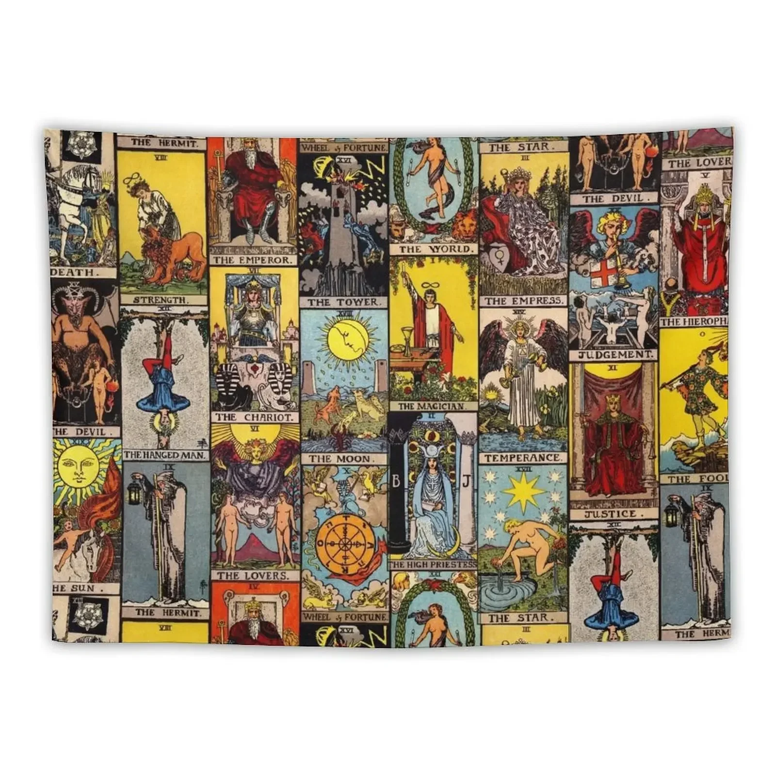 The Major Arcana of Tarot Tapestry Wall Decoration Room Aesthetic Decor Room Decorating Aesthetic Home Decoration Tapestry