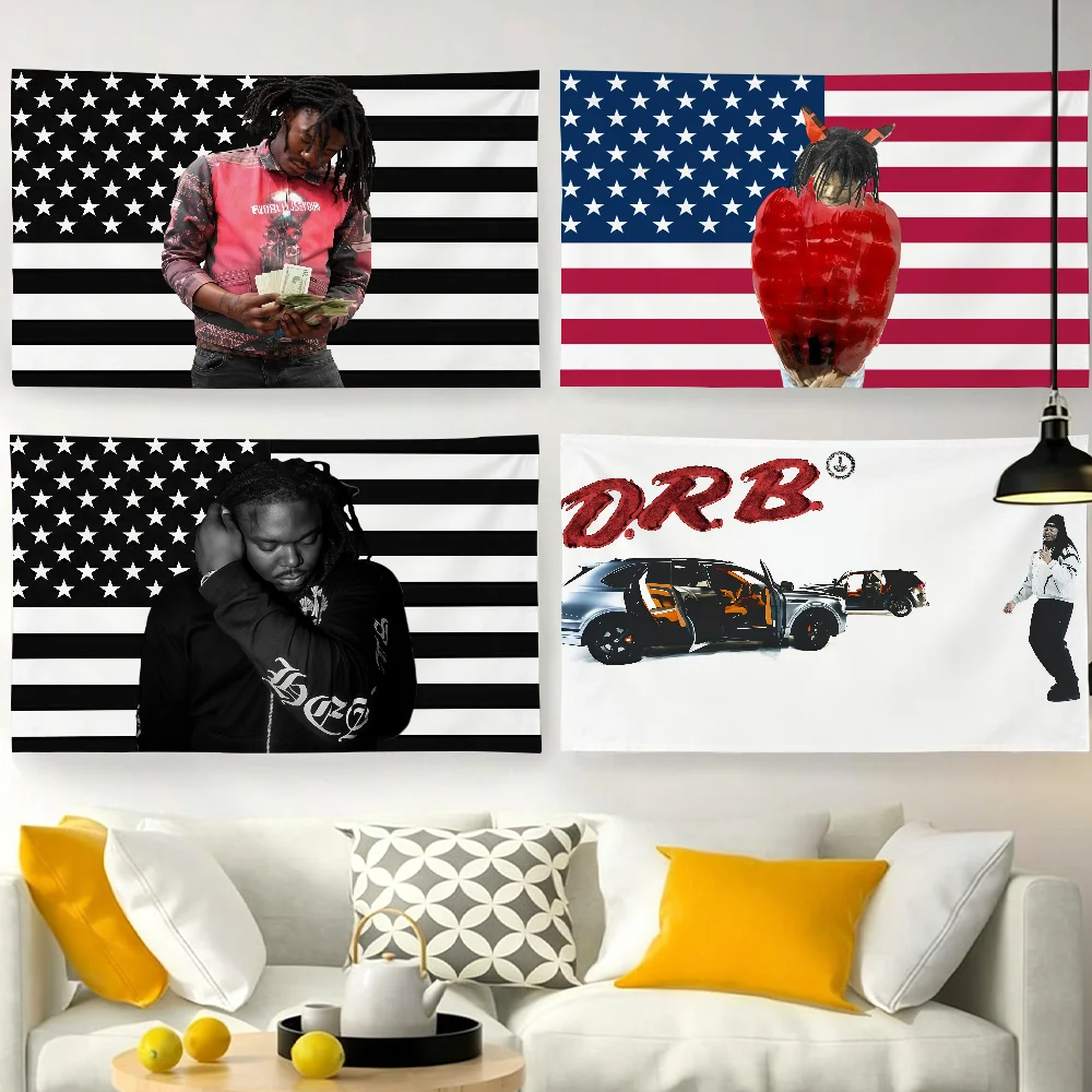 Rapper Lucki flag For Garden Party Living Room Home Wall Decor Banner Bedroom Outdoor Tapestry