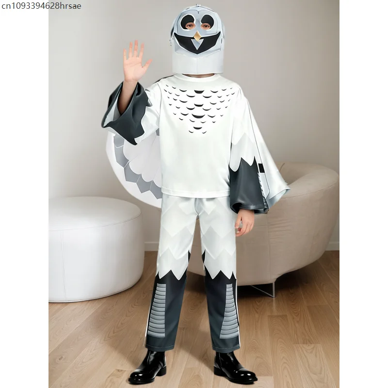 

Owl Cosplay Suit Animal Theme Party Costume With Headgear Children Adult Carnival Outfit Stage Performance Set