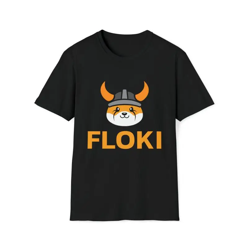 Футболка с круглым вырезом Floki Inu Memecoin |   Крипто