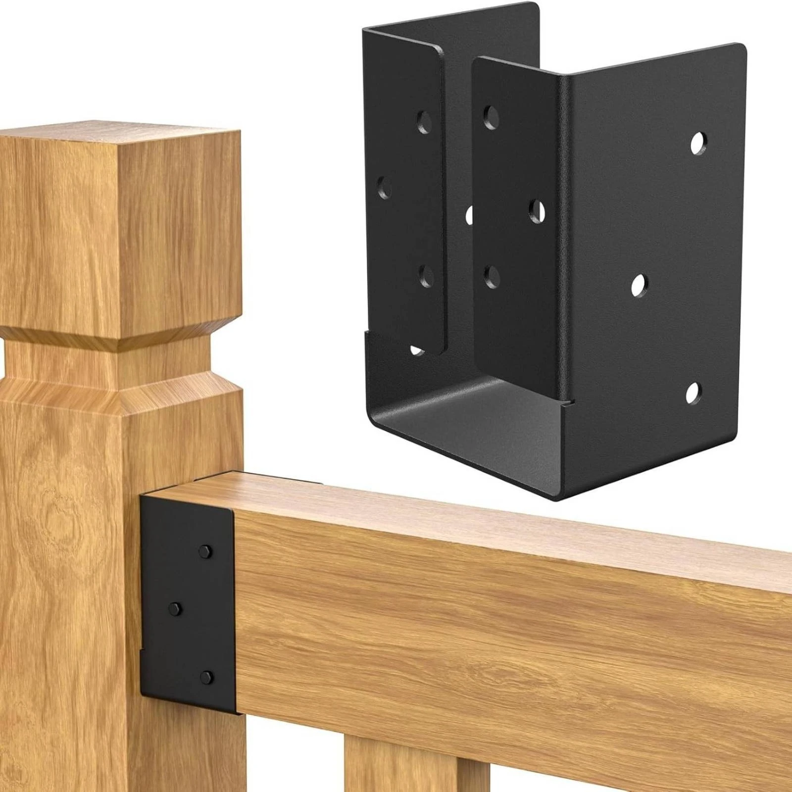 Lumber Woodworking - 24個入り、2x4サイズの木材用サポートブラケット。頑丈なU字型、目立たないデザインで、木工職人向け。