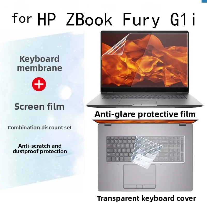

16 inch for HP ZBook Fury G1i notebook screen protector 2025 computer keyboard cover ultra-clear anti-glare/anti-blue film