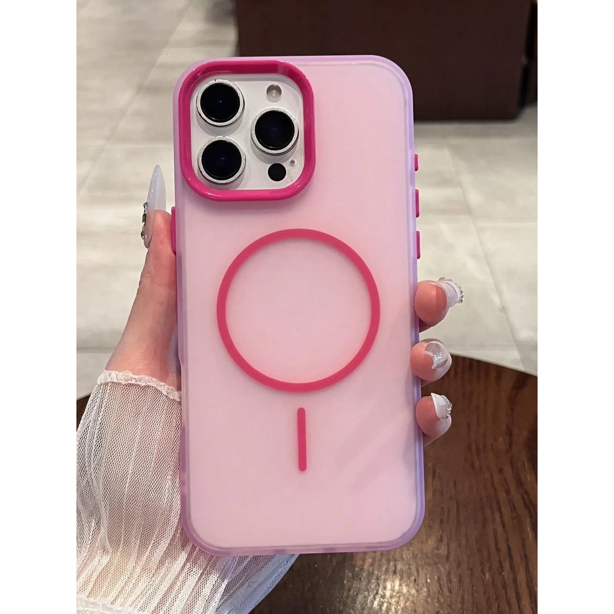 Luxury Translucent Magnetic Phone Case for iPhone 17 Pro Max 16 15 14 13 12 11 Pro Max 16 Plus Protection Shockproof Bumper