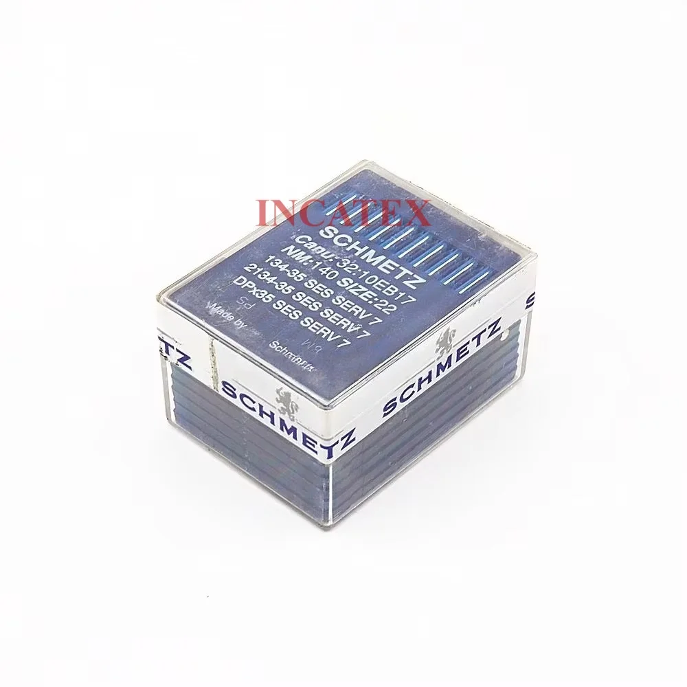 100 Pcs Genuine Schmetz Sewing Needle 134-35 SERV 7 2134-35 SERV 7 DPx35 SERV 7 Nm 110/18 140/22 For Industrial Sewing Machine