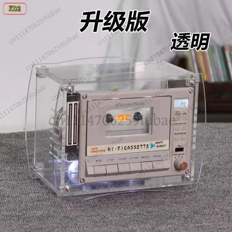 Vintage Desktop Cassette Player, Retro Home Audio with Built-in Speaker, Classic Tape Recorder