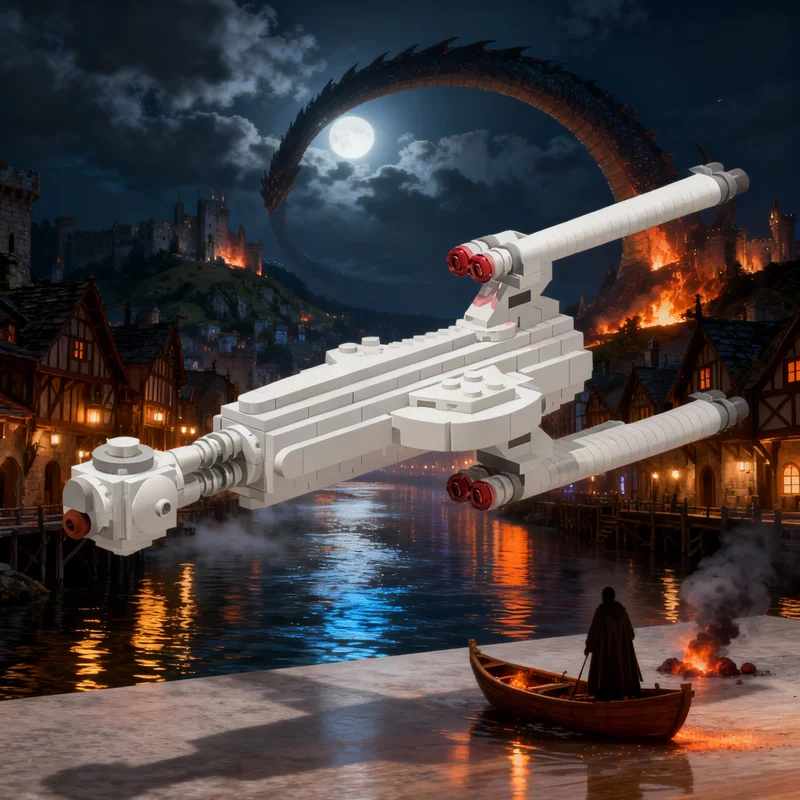 

276pcs MOC Space Bulldog Class Support Cruiser Model Building Blocks Architecture Toy Christmas Gifts Assemble DIY Creative Idea