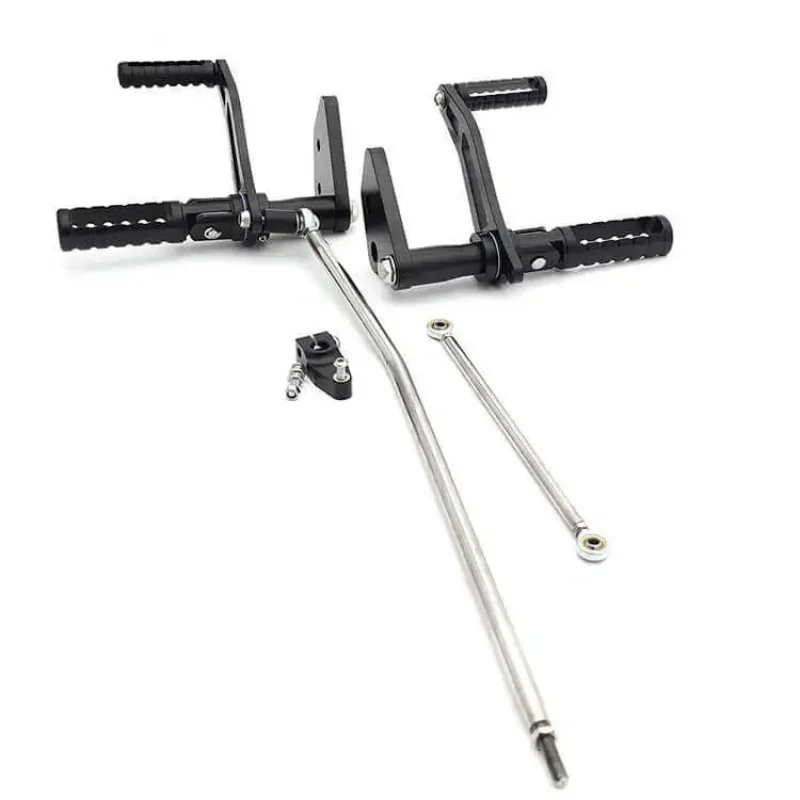Motorcycle Forward Controls Foot Pegs Replacement for Harley Davidson Dyna Street Bob, Low Rider, Super Glide Accessories
