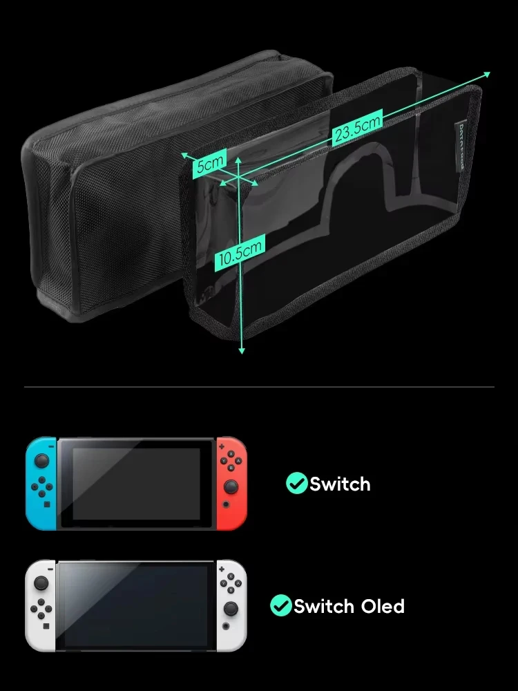 DATA FROG Dust Cover Dustproof Case Mesh Stopper Anti-Scratch Sleeve Compatible Switch & OLED NS Switch Charging Dock