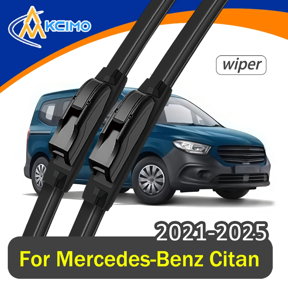 

Front Wiper Blades Pair/Set For Mercedes-Benz Citan W420 2021-2025 All-Season Rubber Quiet Streak-Free Wiping Easy Install