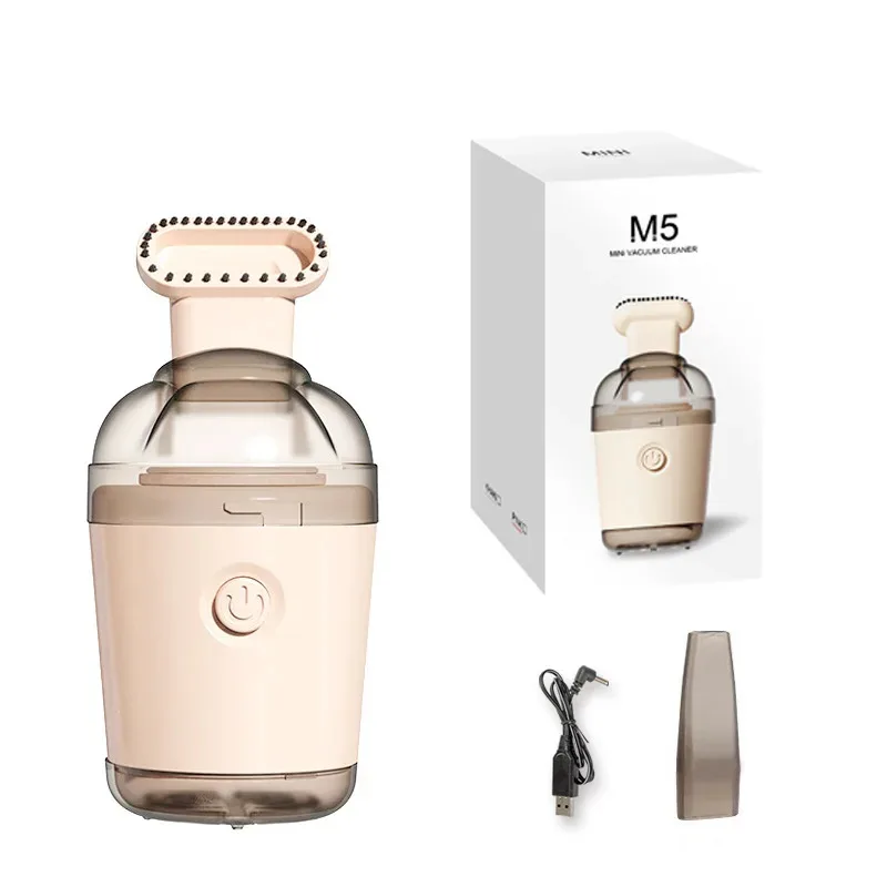 Desktop Vacuum Cleaner Powerful Rubber Slag Suction Yellow Duck Handheld Cleaner Mini Vacuum Cleaner for Children and Students