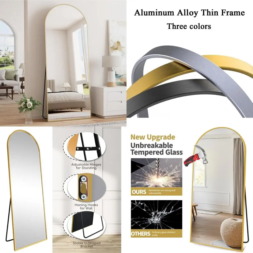 

Современное напольное зеркало, настенное зеркало в полный рост 64x21, отдельно стоящее зеркало для дома