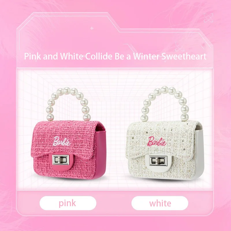 MINISO Barbie Series Pink Cute Little Fragrance Jelly Tote Bag Genuine in-stock hot sale Sweet and elegant style New Releases