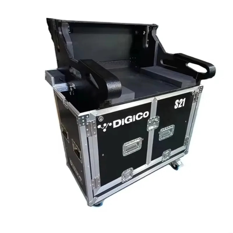 

Heavy-D uty Touring Transport Road Case for DigiCo S21 Featuring Flip-Top & Effortless Retractable Hydraulic Lift