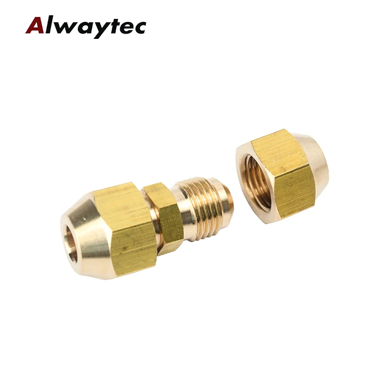 2022 New Plumbing Pipe Flare Refrigerant Air Conditioning Brass Fitting Connector In Different Size