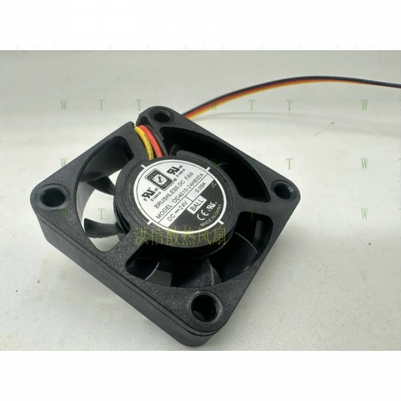 H 1 pcs OD4010-24HB02A DC24V 0.09A 4010 3-wire silent cooling fan