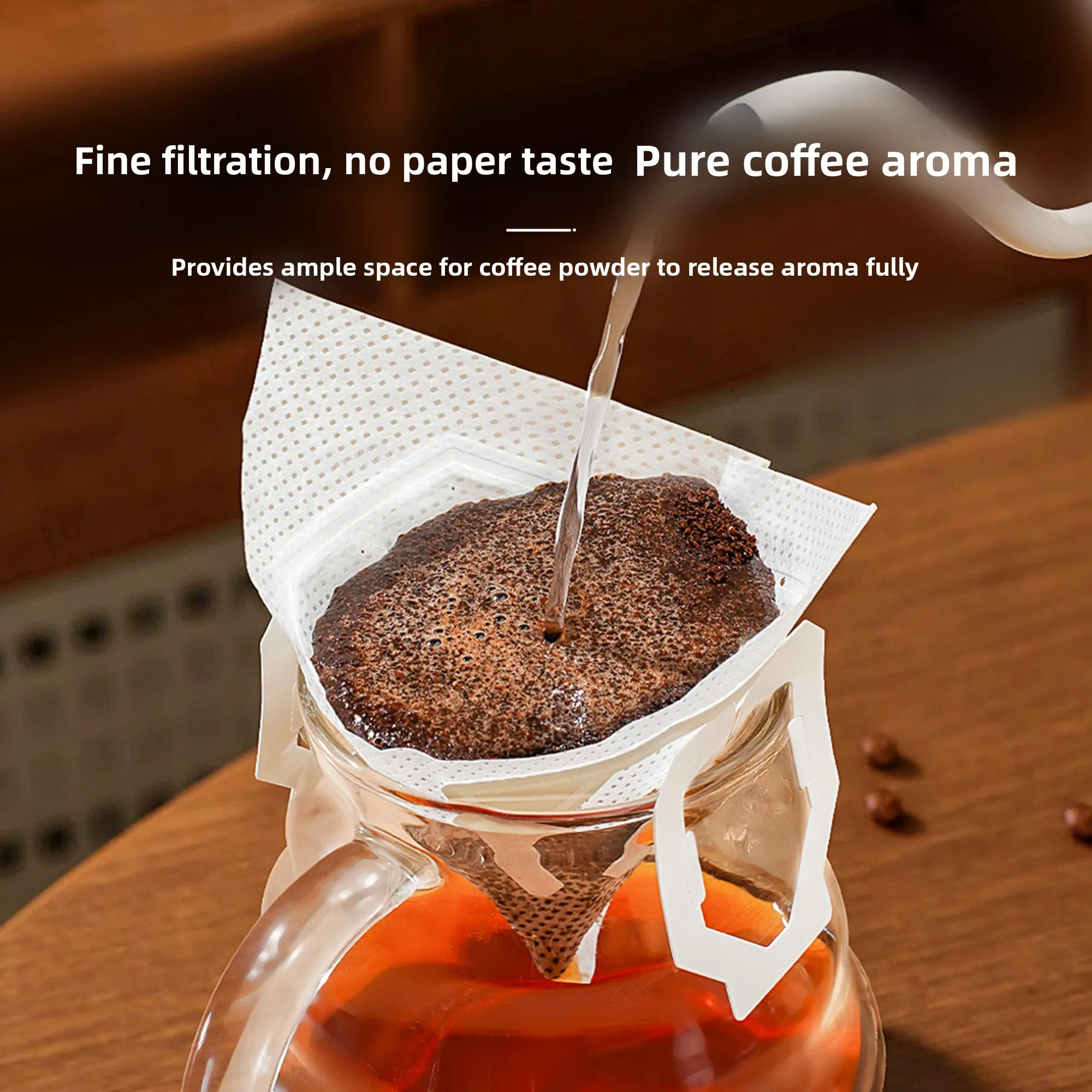

Food ade V-Notch Coffee Filter Paper Hanging Ear Bag Hand Pour Filter Net Disposable Coffee ing Tools UMUN Yumii Yuni