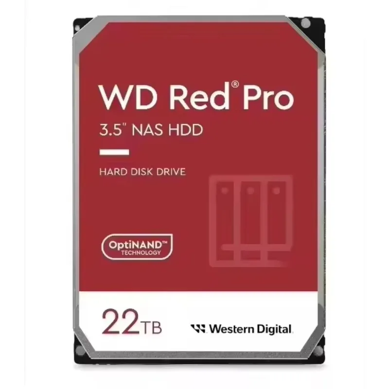 

Внутренний жесткий диск WD Red Pro NAS емкостью 22 ТБ — жесткий диск NAS 7200 об/мин, SATA 6 Гбит/с CMR 512 МБ кэш 3,5 дюйма