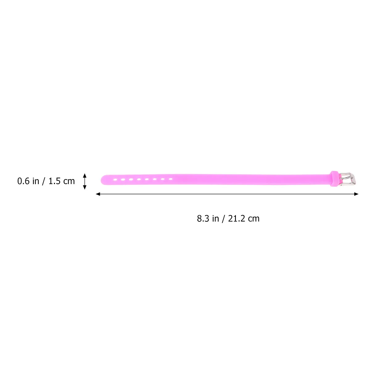 Pink Silicone Wristband Bulk Pack - Eco Friendly Soft Rubber Bracelet for Group Events School Activities Game Night (1