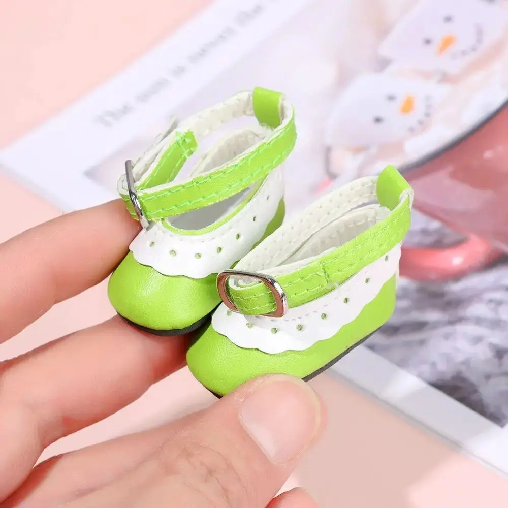 5cm Length 5cm Length Doll Shoes DIY PU Bright Leather Shoes High Top Plimsolls 1/6 Scale Mini Sneakers BJD Doll Shoes