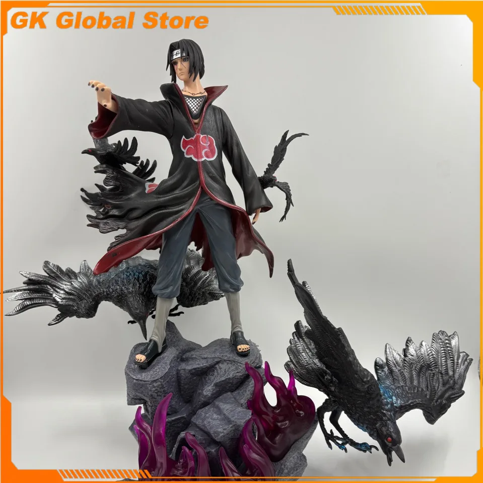 

31cm New Naruto Anime Figure Uchiha Itachi Perimeter PVC Model Statue Desktop Decoration Ornaments Kids Christmas Gifts Toys