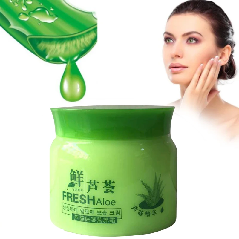 

Potent Rehydration Moisture Natural Aloe Extract Serum Face Cream Mild Alleviate Sensitivity Inhibit Acne Anti-Aging 80g