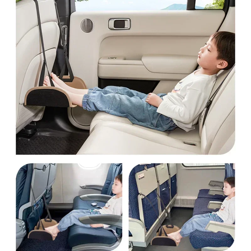 Kids Travel Airplane Bed Baby Pedals Bed Portable Travel Foot Rest Hammock Kids Bed Airplane Seat Extender Leg Rest For Kids