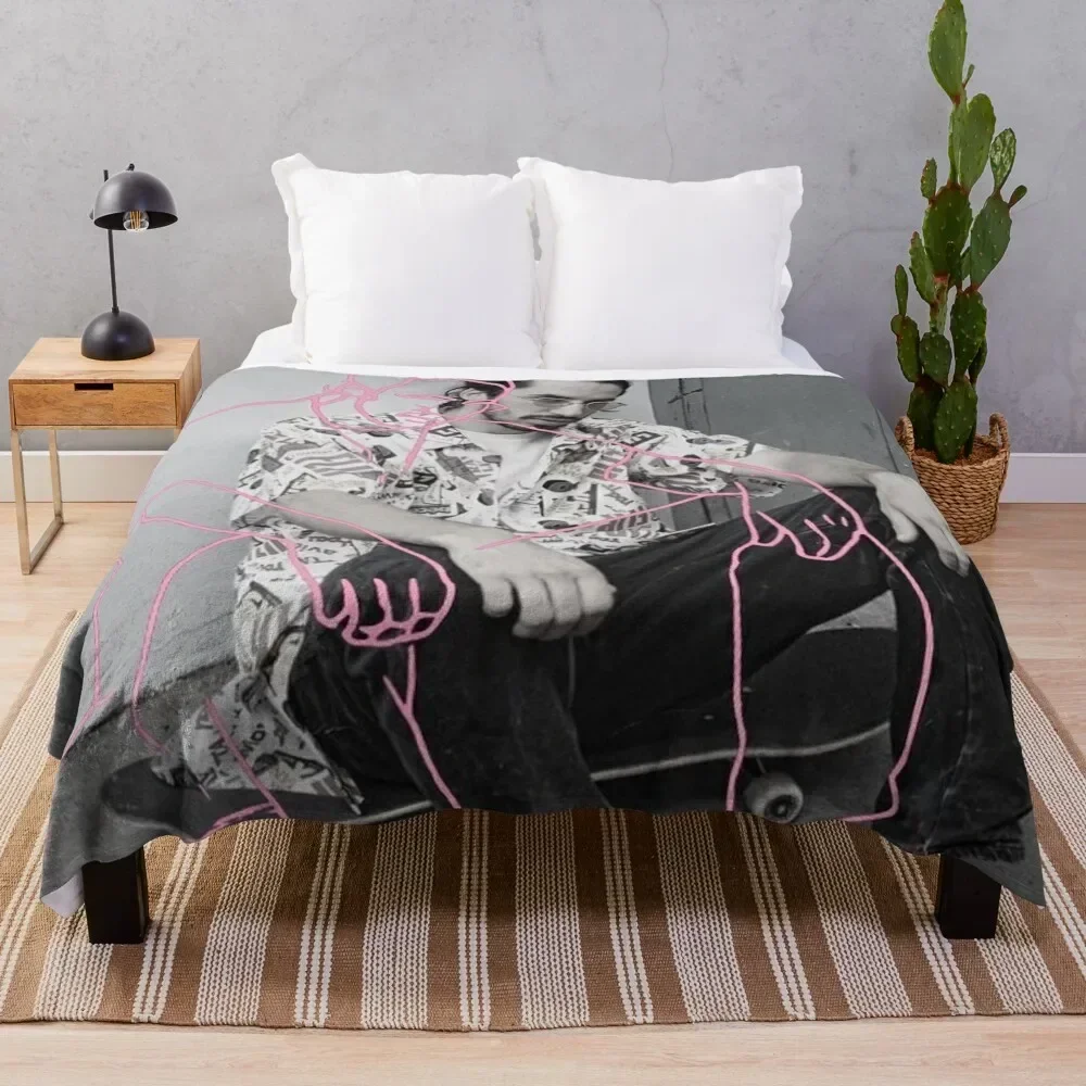 LOMEPAL MEME Throw Blanket manga Thin Decorative Sofas Flannel Fabric Blankets