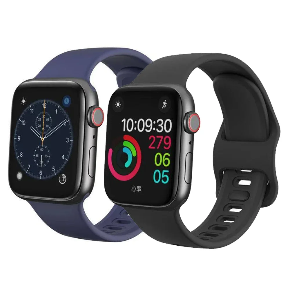 

Ремешок силиконовый для Apple Watch 8 7 6 5 4 SE 3 45 мм 40 мм 41 мм 44 мм 38 мм 42 мм