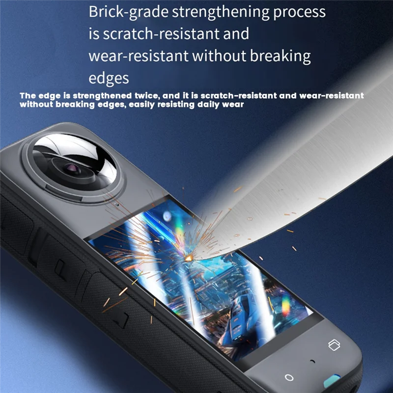 

N88R For Insta360 X4 Protective Accessory Kit Includes Hard Case EVA Protective Cover Tempered Glass Film Silicone Case Kit