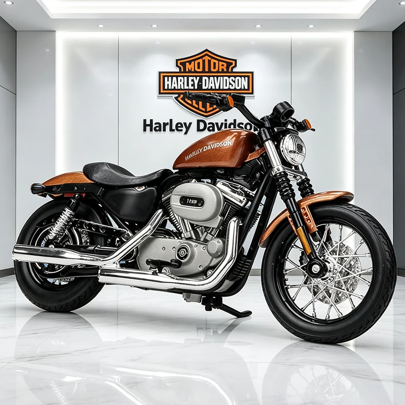 Maisto 1/18 Harley Davidson XL1200N Nightster 2007 Alloy Motorcycle Model Collection Shork-Absorber Off Road Autocycle Model