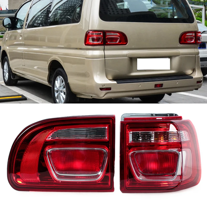 Car Rear Tail Light Accessories For Mitsubishi Delica L400 For Lingzhi M5 Warning Lamp Tail Lamp Brake Light With Bulbs