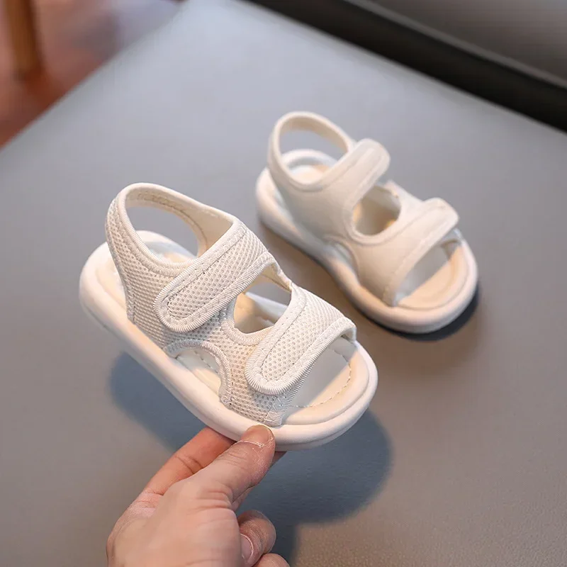 

Children's Shoes Boy Fashion Breathable Baby Sandals Summer New White Cool Slippers Girls Sandals