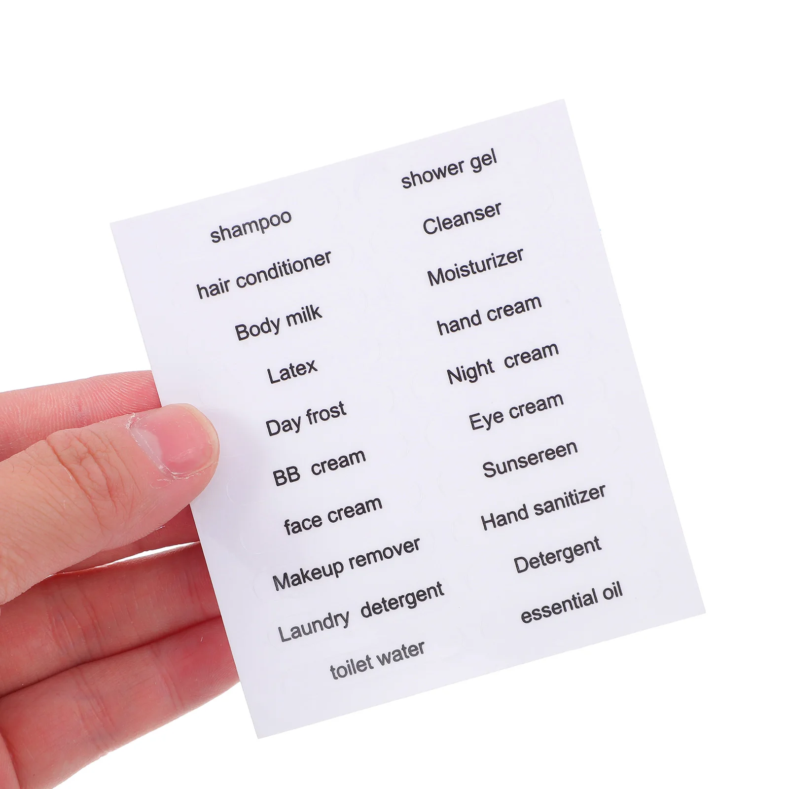 

30Pcs Travel Bottle Labels Waterproof Removable Organization Stickers for Bathroom Toiletries Shampoo Lotion Glass Jars