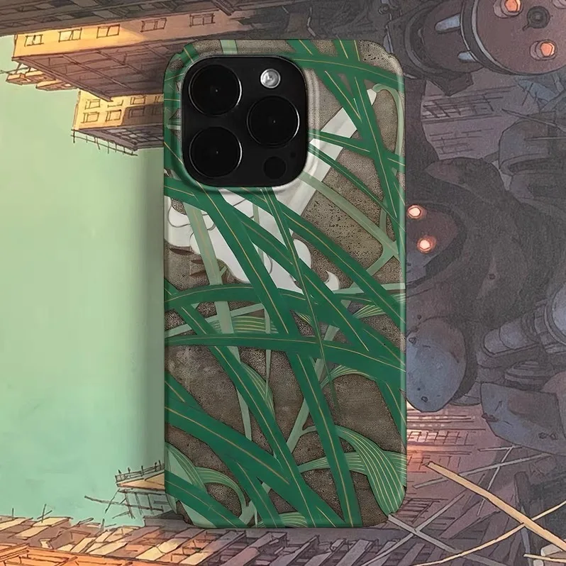 

Summer Green Leaf Art Phone Case for IPHONE 17 Air 16E 15 PROMAX 14 Plus 13 12 MINI 11 PRO 16Plus XR XS MAX Acrylic Phone Cover