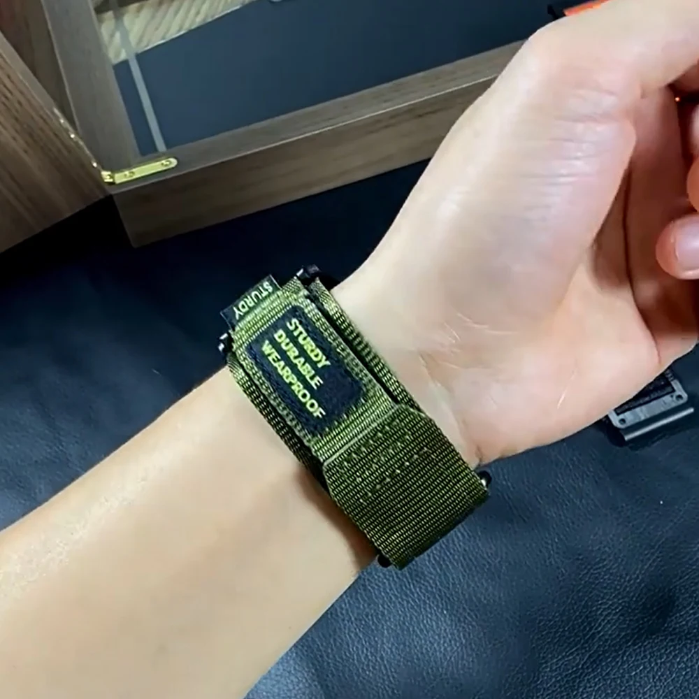 QuickFit 22 26mm Nylon Strap For Garmin Tactix 7 Pro/Quatix 8 AMOLED/Forerunner 970 965 955 Solar 945 LTE S62 Watchband Bracelet
