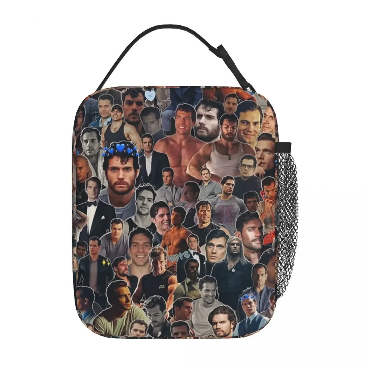 

Henry Cavill Actor Fan Gift Merch Insulated Lunch Tote Bag For Picnic Storage Food Boxes Reusable Thermal Cooler Lunch Boxes