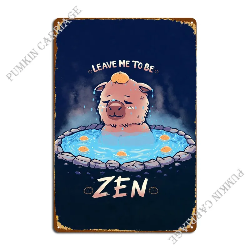 Leave Me To Be Zen Metal Sign Club Personalized Plaques Wall Decor Design Tin Sign Poster