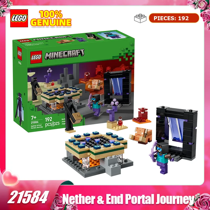 

Lego Blocks Minecraft 21584: Gateway to the Underworld and Ending Children's Toy Birthday Gifts Valentine's Day Gifts
