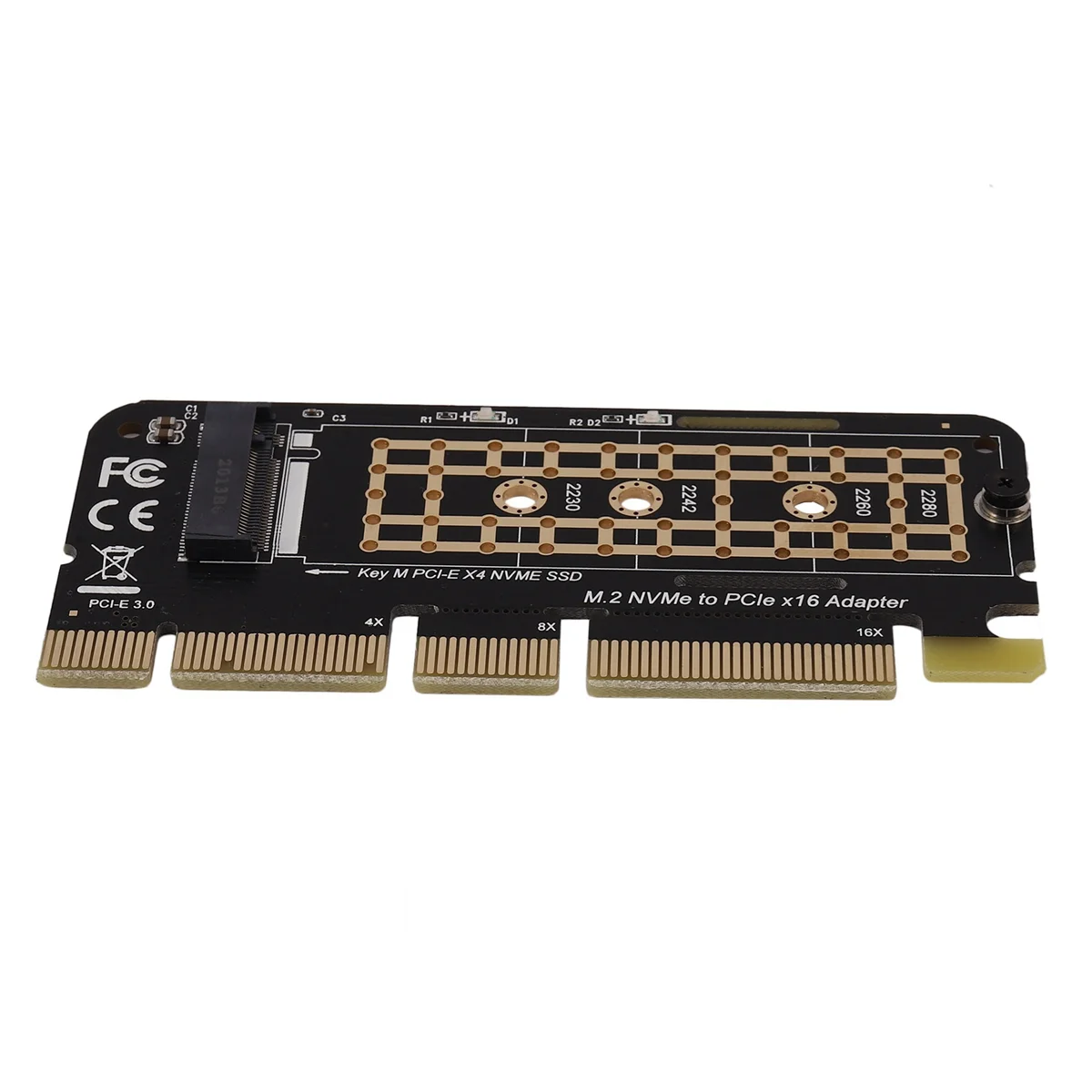 N18R 5X M.2 NVMe SSD to PCI-E X16 Converter Card NGFF M-Key M.2 PCIe PCI-Express X4/X8/X16 HDD Hard Drive Solid State Disk