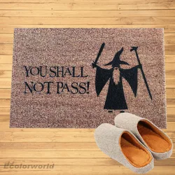 You Shall Not Pass Doormat Entrance Welcome Mats Hallway Doorway PVC Rugs Custom Floor Mat Carpet Dust Proof Home Decor