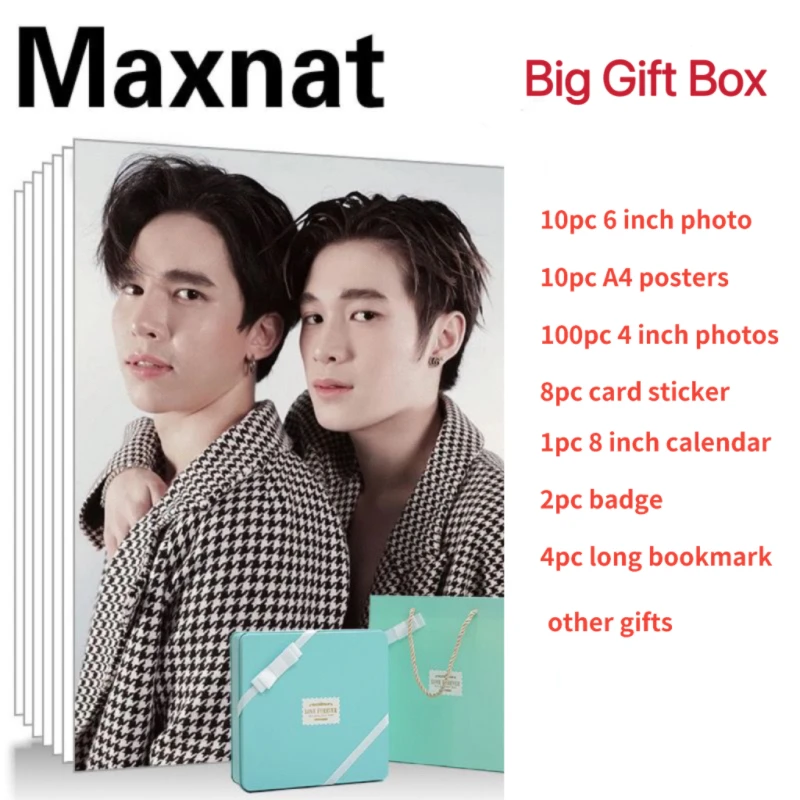 

Maxnat HD Poster+Calendar+Bookmark+Card Sticker+Badge+Card Stationary Set, Thai TV CutiePie Series Photos Tin Box Gift Package