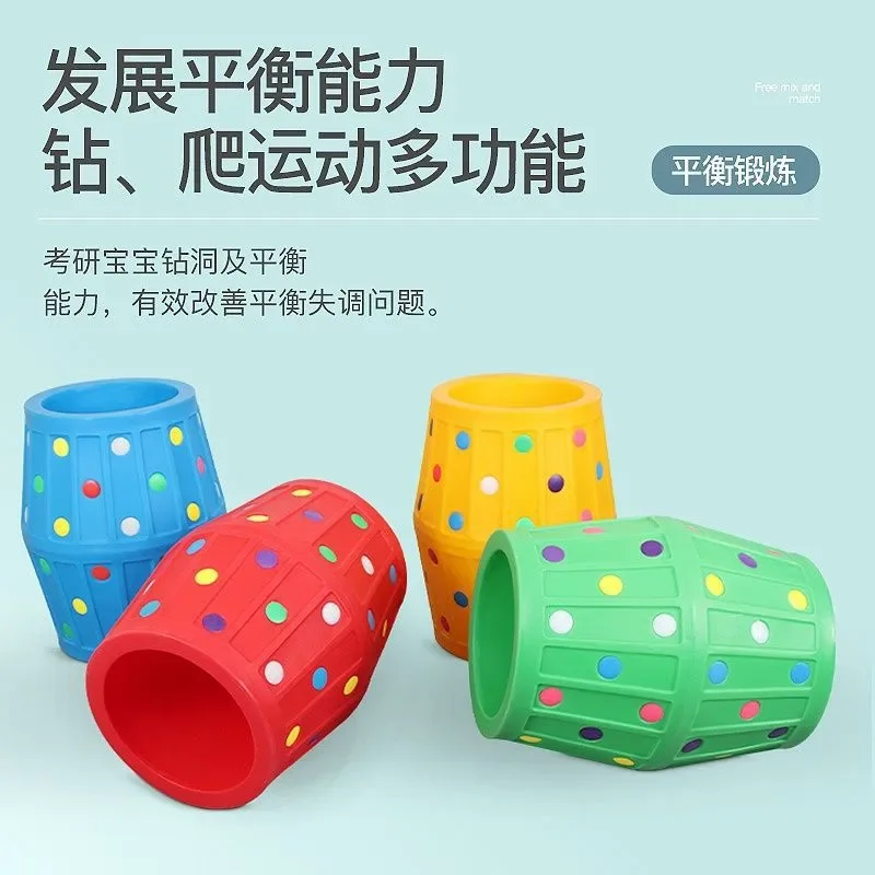 Large Colorful Roller Toy for Kids Outdoor Sensory Integration Training Puzzle Game Kindergarten Physical Activity Equipment