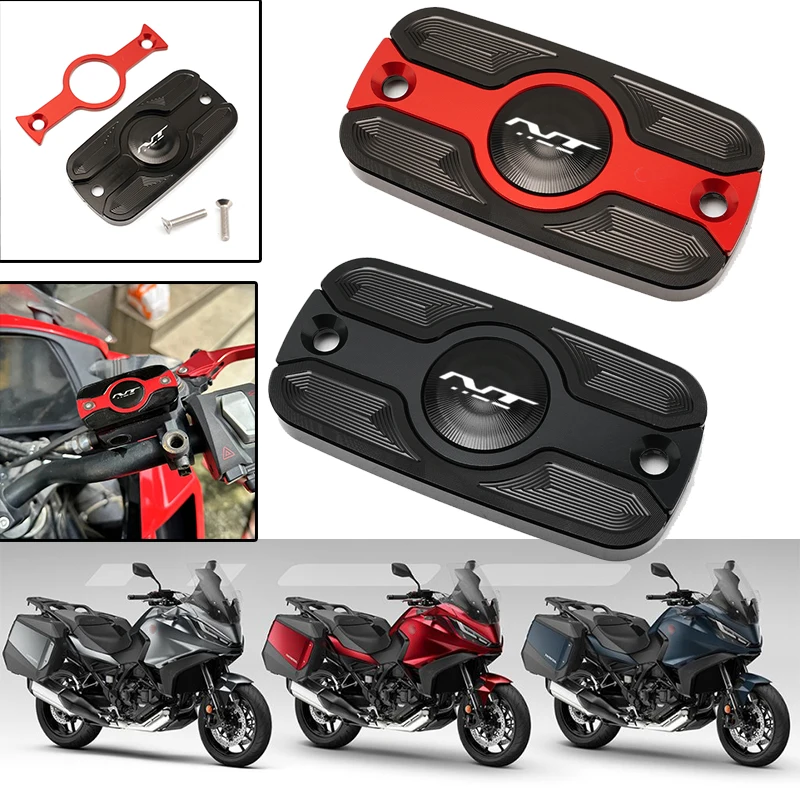 CNC Front Brake Fluid Reservoir Oil Cup Cap Master Cylinder Cover For HONDA NT1100 NT 1100 DCT 2021 2022 2023