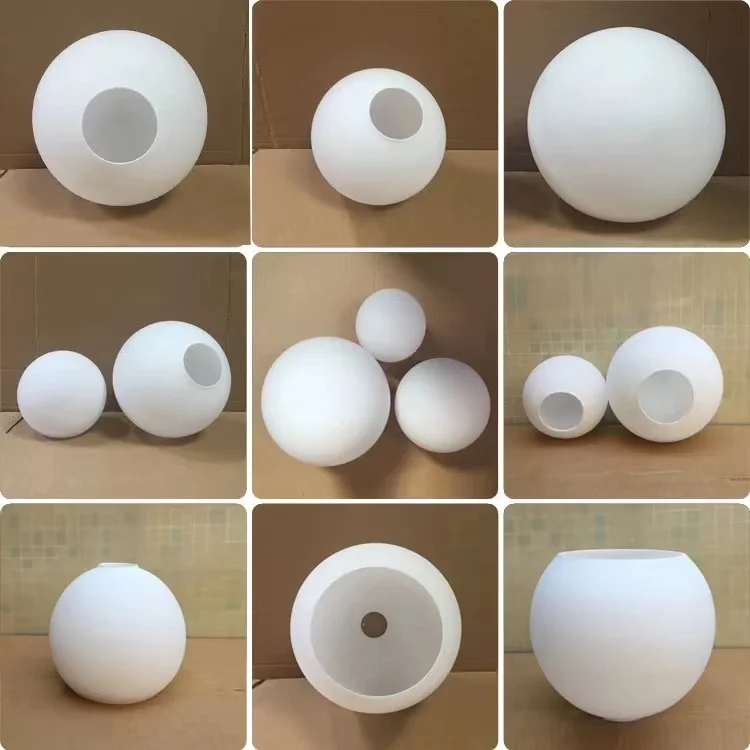 Milky White Spherical Glass Lampshade Frosted Transparent Cognac Single-mouth Table Lamp Ceiling Lamp Diy Creative