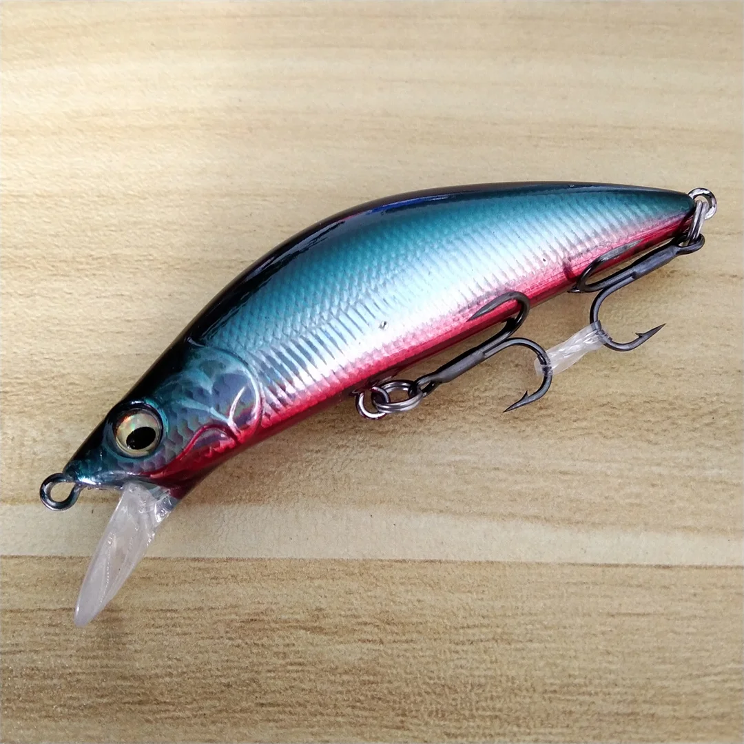 

1 шт. жесткая тонущая приманка для гольяна для пресноводной морской рыбалки на лодке, наживка на большие расстояния, легко забросить, 50 мм/4,7 г, 65 мм/8,2 г