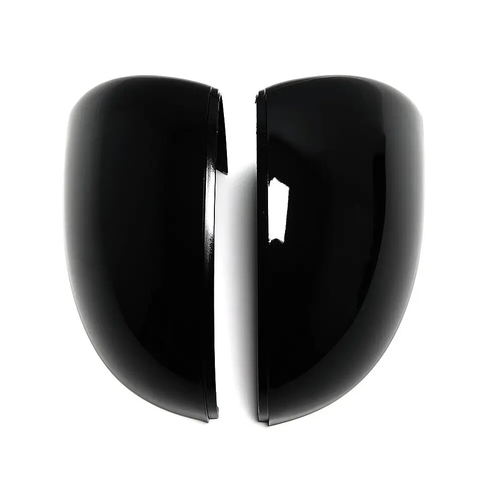Gloss Black Auto Side Rearview Mirror Cover Caps Wing Mirror Housing For VW Touareg 2011 - 2018 7P6857537 7P6857538