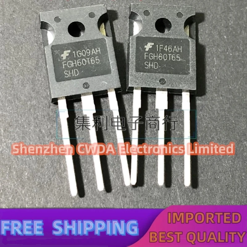 10PCS-20PCS  FGH60T65SHD  IGBT TO-247 60A 650V In Stock Can Be Purchased