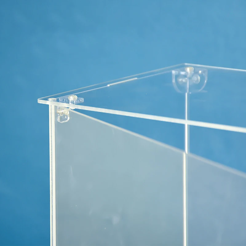 صندوق تخزين نموذج لعبة التجميع مع باب دوار علبة عرض نموذج السيارة خزانة عرض أكريليك شفافة للمقتنيات