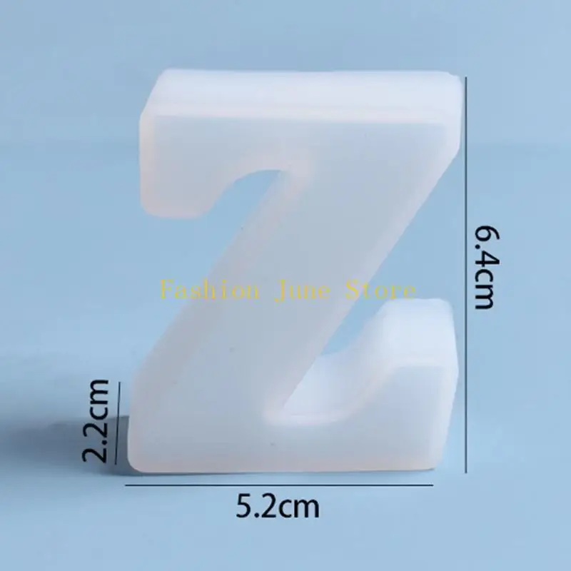 N5KA English Ornaments Epoxy Resin Mold A-Z Letters Home Decor Silicone Mould Handmade Tabletop Decoration Mold