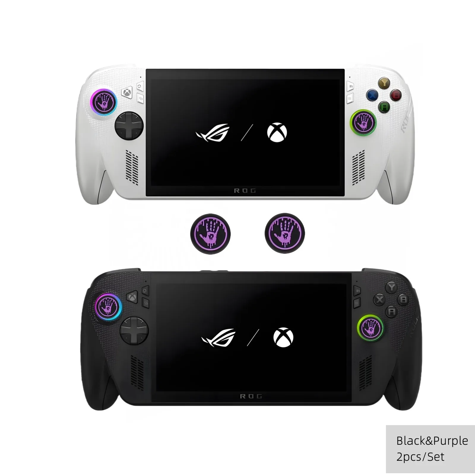 2PCS Thumb Grip Caps for Rog Ally Anti-Slip Joystick Cover Set Silicone Thumbstick Caps for ROG Xbox Ally X/Xbox SeriesX/S - Image 5